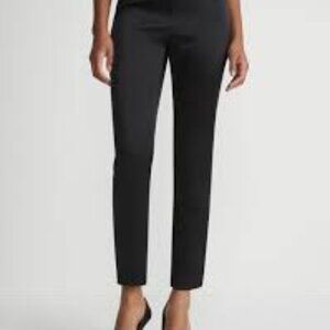 Lafayette 148 New York Stanton Cropped Slit Hem Pants size 4